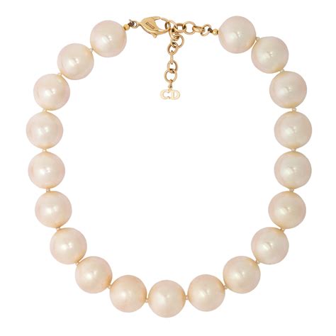 pearl dior necklace|christian dior necklace.